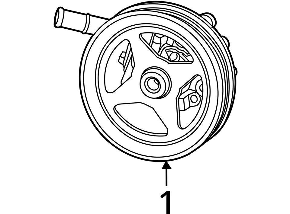 Bomba de dirección asistida compatible con camioneta Dodge 2500 13-18 2032167 Foto 4 de 4