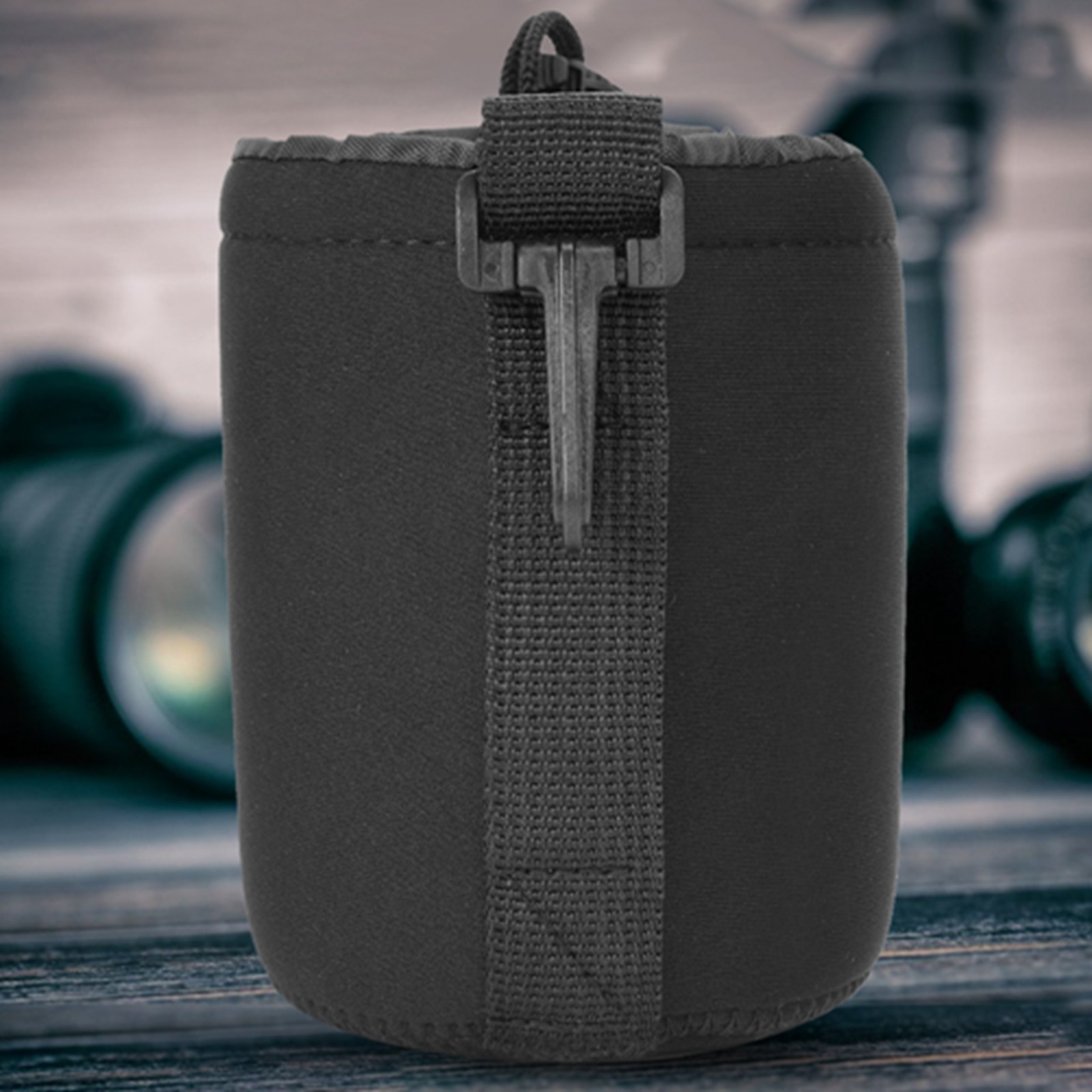 4PCS Neoprene Lens Storage Bag Shock Absorption For DSLR Camera Excellent