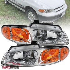 Headlights Fits 1996-2000 Dodge Caravan Chrysler Voyager Replacement Assembly Headlights Fits 1996-2000 Dodge Caravan Chrysler Voyager Replacement Assembly