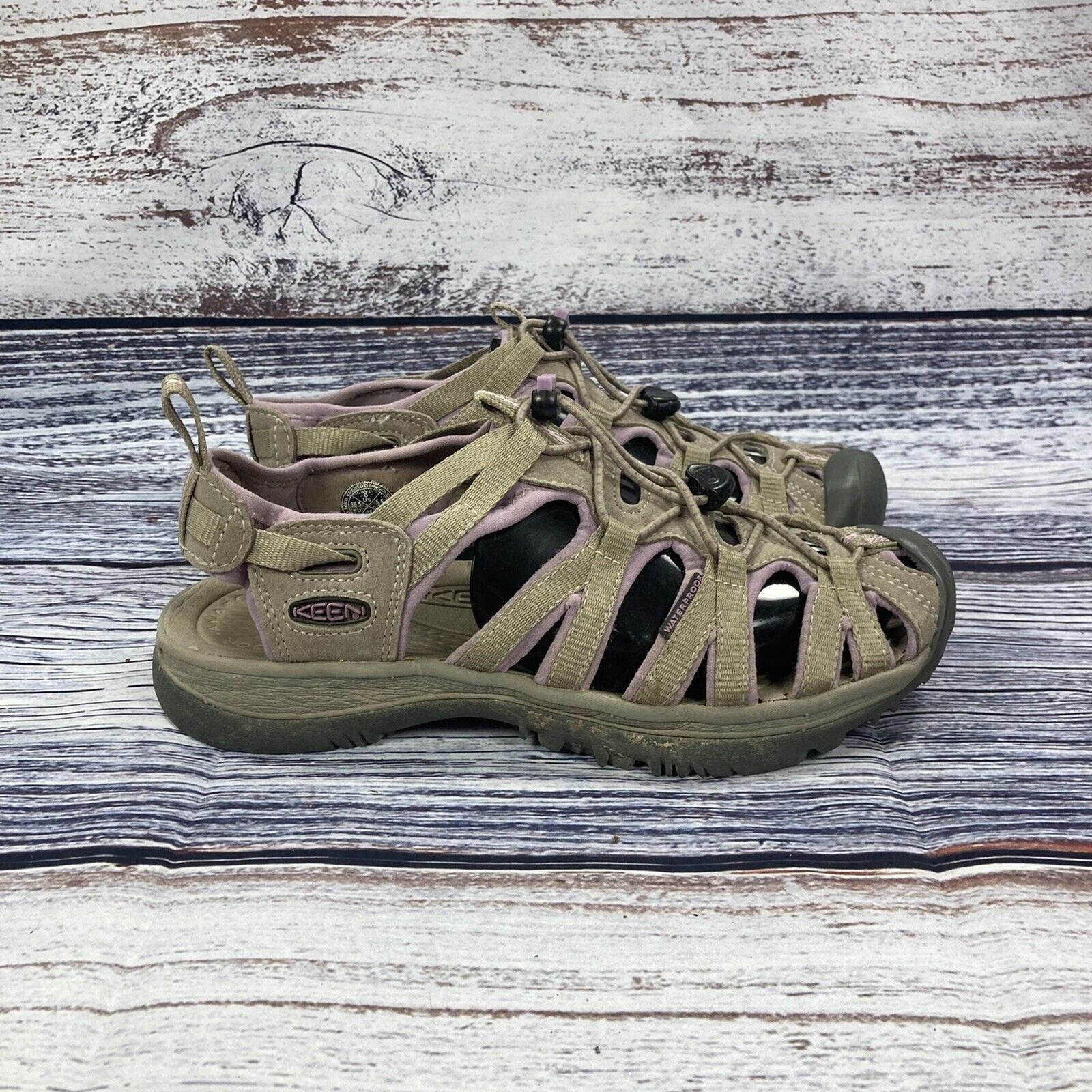 Keen Whisper Marrone e Viola Impermeabili Scarpe Sandali da Escursionismo Esterno Donna 8