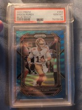 2022 Panini Prizm - Rookies Brock Purdy #353 Blue Wave Prizm /199 (RC)