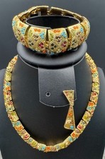 Demi Parure Vintage D'Orlan Necklace Bracelet One Earring Buried Treasure Colle