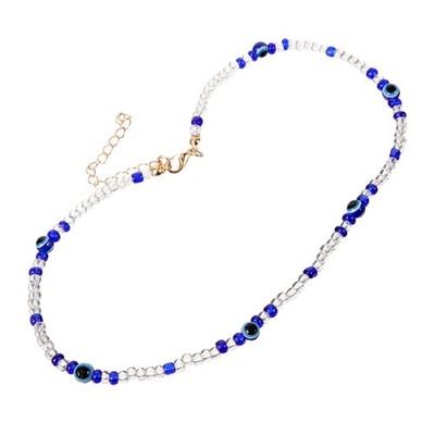 Nazar Halskette Evil Eye Choker Für Frauen Und Männer   Einstellbare Perlenke...