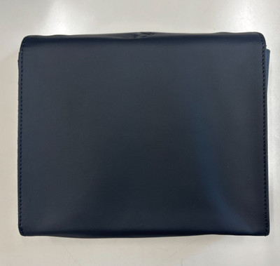 Genuine Ferrari Black Leather Manual Case Vehicle Certificate Clutch Bag