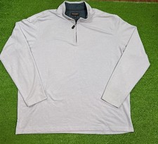 Johnston  Murphy Golf Pullover 2XL Pastel Purple 1/4 Zip Performance Preppy