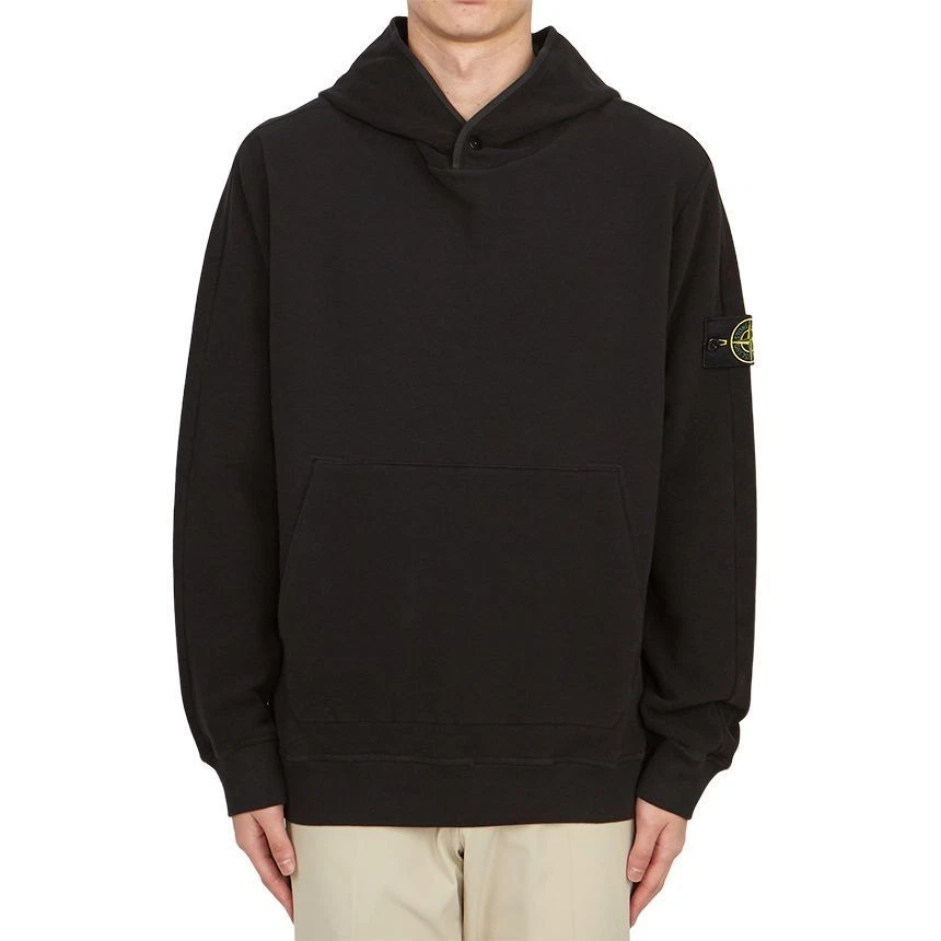 Felpa uomo Stone Island in pile con cappuccio 70504406