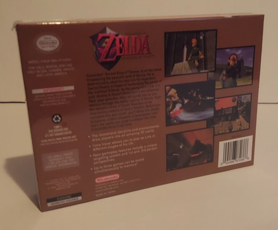 SEALED N64 The Legend of Zelda: Ocarina of Time (Players Choice) READ - Image 2 of 4