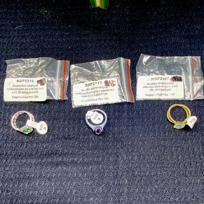 3 ring lot. Ring Bomb Party size 9 suggested retail over $400