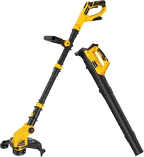 Cordless Weed Eater and Leaf Blower Combo Compatible with Dewalt 20V Max Battery