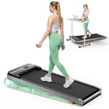 Walking Pad Portable Under Desk Treadmill with Incline 2.5HP for Home Office ...