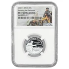 2021 S Silver Crossing the Delaware Quarter - NGC PF 69 Ultra Cameo