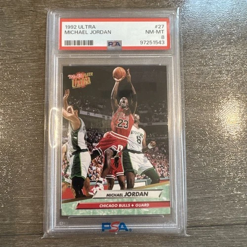 Michael Jordan PSA 8 1992-93 Fleer Ultra Chicago Bulls #27