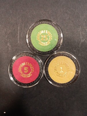  Casino Chips $1, $5 & $25 Ramada Express Laughlin N.V 
