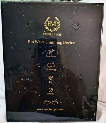 Empire Tech Bio Wave Slimming Device, Handheld Body Massager, Black/Gold