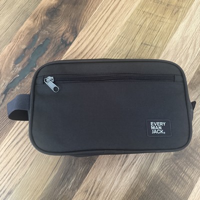 Every Man Jack Men Toiletry Wash Bag Travel Pouch Toiletries Dopp Kit Brown
