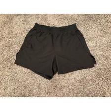 Under Armour Mens Black Running Shorts Mesh Panels Lined Athletic Gym Medium