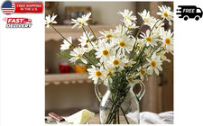 Artificial Flowers 8 Bundles 20  White Artificial Daisy Flowers  UV Resistant