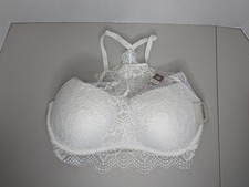 Victoria Secret PINK Lace Underwire Padded Push Up Bra Size L
