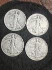 Walking Liberty Silver Half Dollar Lot 1945 (2) 1946 1947