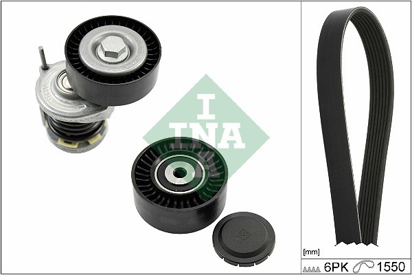 INA Keilrippenriemensatz FüR VW Transporter T5 Multivan Amarok / Caravelle T6-image