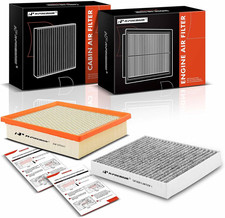 Filtro aria motore e abitacolo 2 pz con carboni attivi compatibile con Toyota Camr