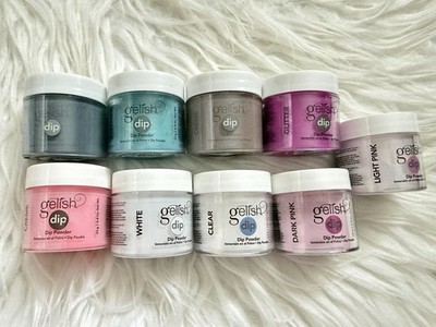 Lot of 9 Gelish Dip Powder Nail System French Nude Pink Colors