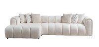 Bequemes Stilvolles WeißEs Ecksofa Im Modernen Design