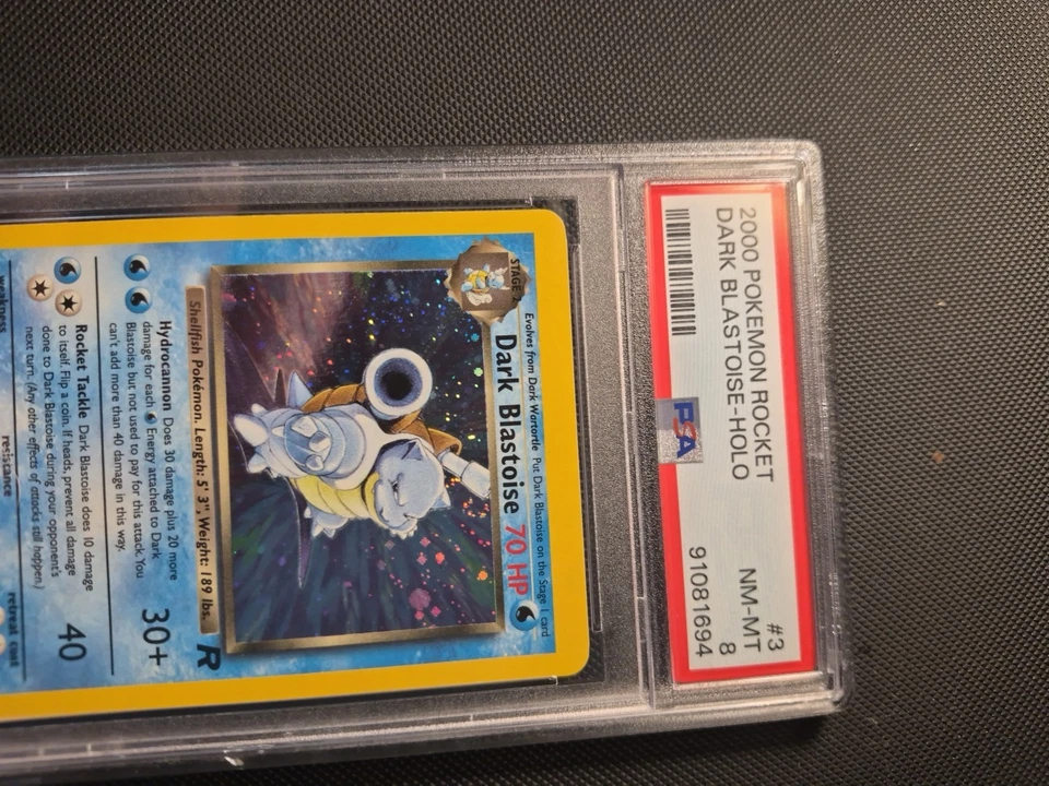 2000 Pokemon Rocket Dark Blastoise Holo #3 - PSA 8 Look At Holo🔥🔥🔥🔥 - Image 3 of 4