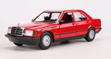1987 Mercedes-Benz 190E 190 E 2.6 - 1/24 Scale Diecast Model by Bburago - RED