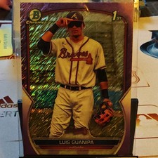 LUIS GUANIPA 2023 Bowman Chrome 1st #BCP-200 Fuchsia Shimmer Refractor # /199