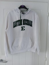 Vintage Men's Eastern Michgan Eagles White Hoodie Size L