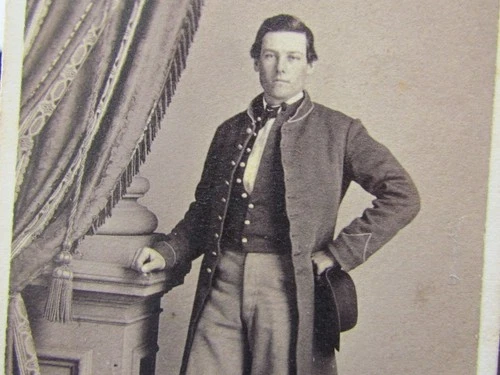 Civil War 10th Maine Infantry soldier Seth M. Keen cdv photograph