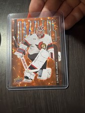 25-26 Upper Deck Series 2 Orange Dazzler Linus Ullmark Senators