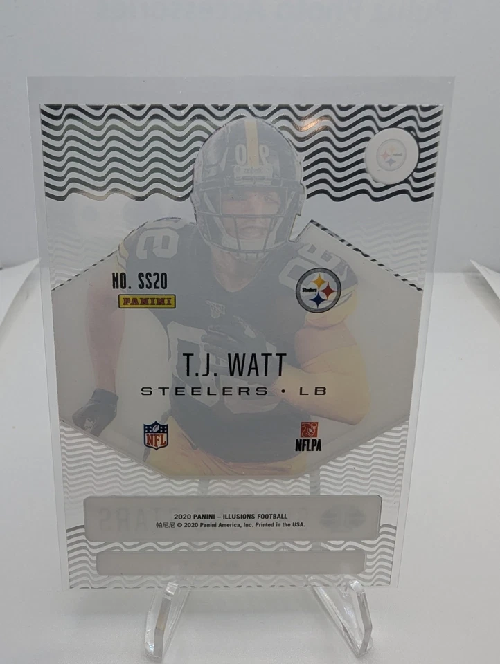 2020 Panini Illusions - Shining Stars T.J. Watt #SS20 - Image 2 of 2
