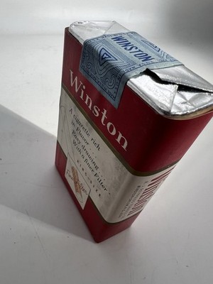 Vintage Winston Cigarette Pack -Empty No Warning USA Retro Old