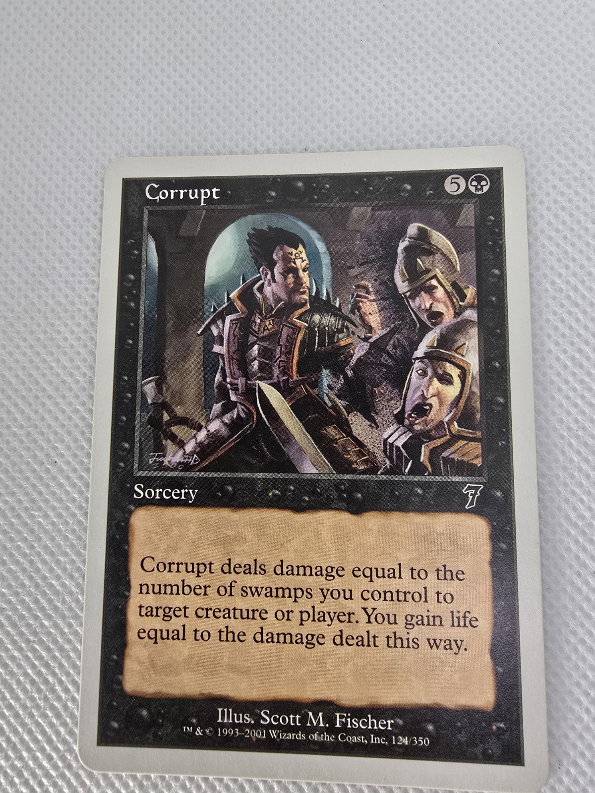 Wizards Corrupt 7th Edition Sorcery Black Regular Scott M. Fischer 124 MTG