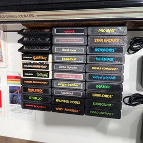 Atari 2600 Taiwan Light Sixer & Controllers Plus 30 Games w/ Manuals