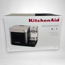 Olla y vaporera de granos y arroz KitchenAid 8 tazas negra KGC3155BM