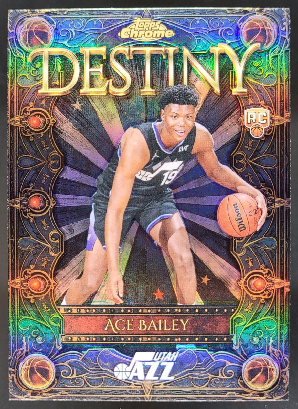 2025-26 Topps Chrome Ace Bailey Destiny Refractor #D-5 RC Utah Jazz DD5