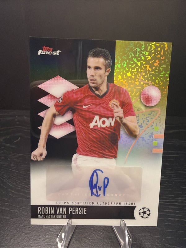 Robin Van Persie Black Auto /10 2025-26 Topps Finest Uefa Club Competitions