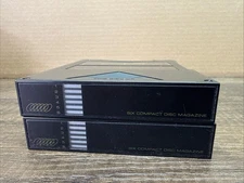 Lot Of 2 Six disc Compact CD Changer Magazine PRW-1560 Radio Shack