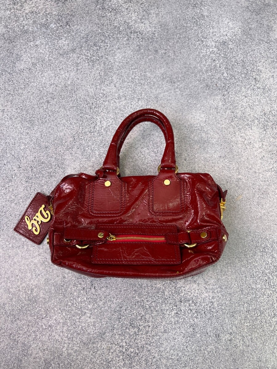 Vintage D&G Red Patent Leather Front Pocket Satchel women's bag | eBay
