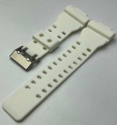 Correa de reloj para CASIO G - SHOK, color blanco 16MM