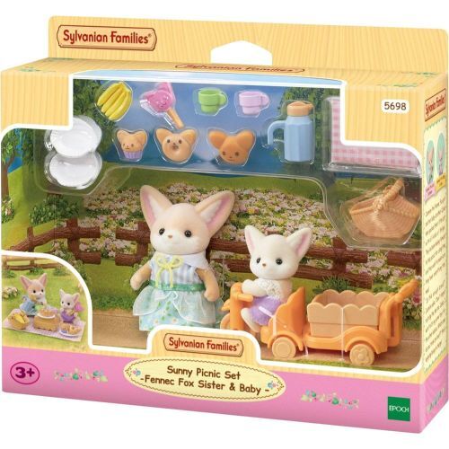 Sylvanian Families SLV5698 Set Picnic al sole Sorella e Bebè Volpe Fennec