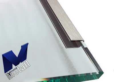 VERSANDMETALL Einfassprofil U-Profil 1,5 mm L= 2000mm Edelstahl Kantblech 1.4301 Schliff K320.