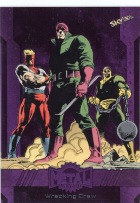 2024 Marvel Metal Universe Avengers PURPLE FX #191 Wrecking Crew