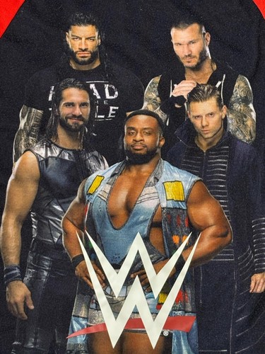 WWE Wrestling Randy Roman Sleep Pajama Shirt Seth Rollins The Miz Big E Size 6/7 - Picture 3 of 6