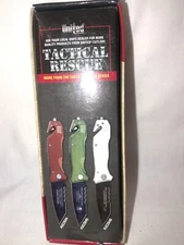 United Cutlery UC2646 Tactical Rescue Folding Pocket Knife Combo Tanto Liner 