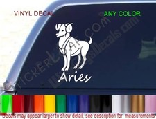 Aries Decal Zodiac STICKER ANY COLOR Astrology car truck decals stickers NEW