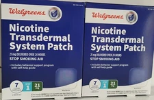 Walgreens Step 1 Nicotine 21mg Transdermal System Patch 7ct EXP 03/26 QTY 2